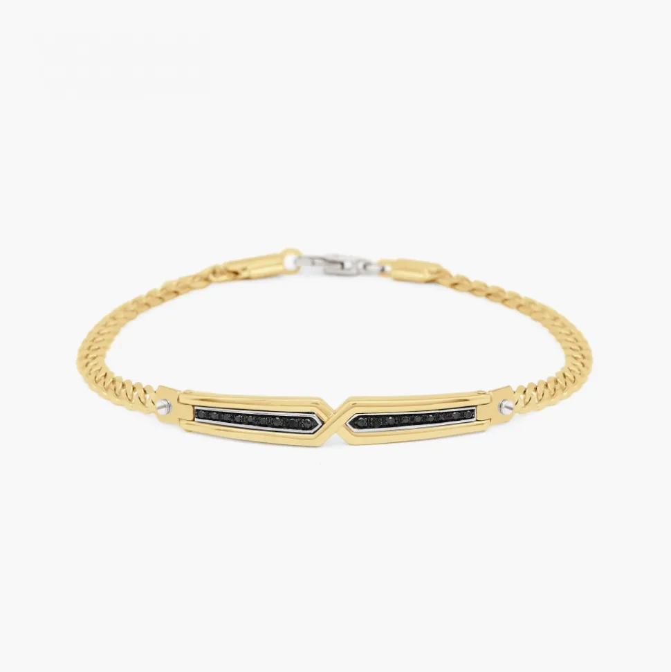 Bracciale Zancan in oro giallo con diamanti.