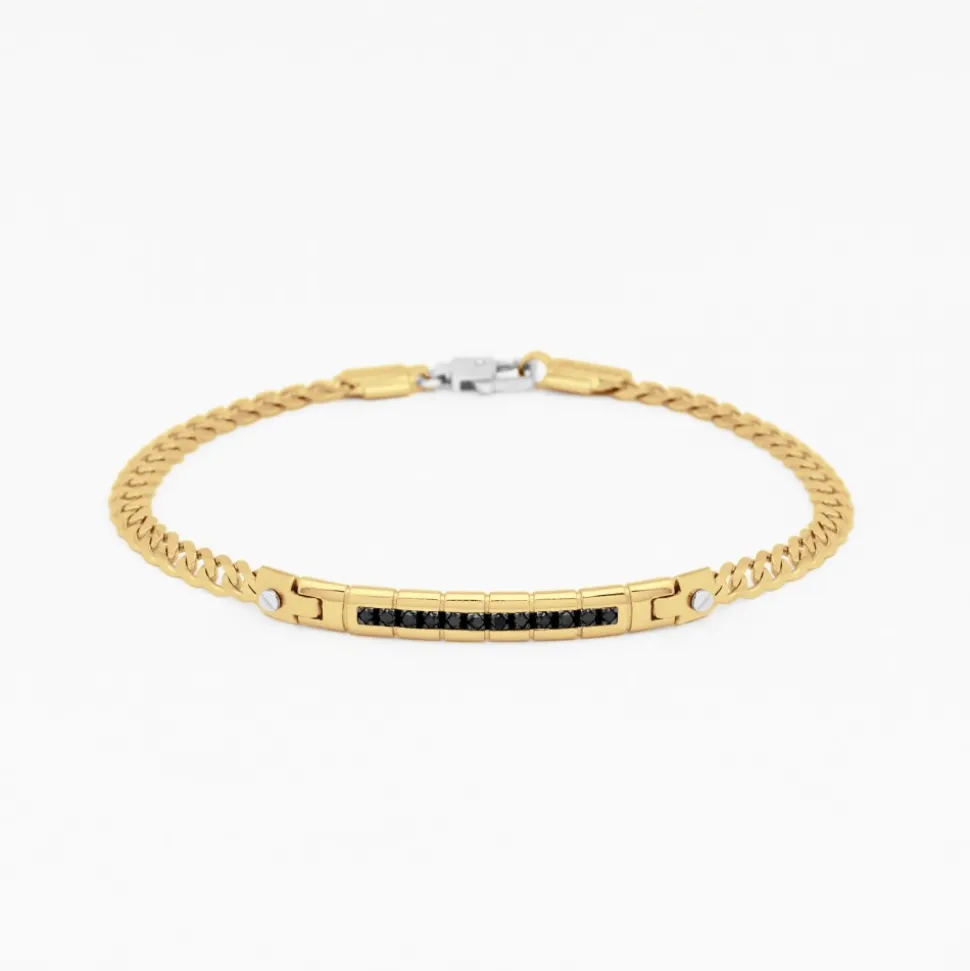 Bracciale Zancan in oro giallo con diamanti.
