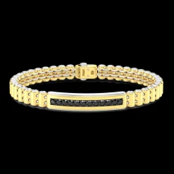 Bracciale Zancan in oro 18kt e diamanti neri.