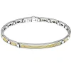 Bracciale Zancan in oro 18k ed argento con targa.