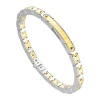 Bracciale Zancan in oro 18k ed argento con targa.