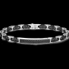 Bracciale Zancan in oro 18kt, ceramica e diamanti.