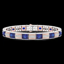 Bracciale Zancan in oro 18kt con zaffiri blu.