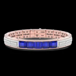 Bracciale Zancan in oro 18kt con zaffiri blu.