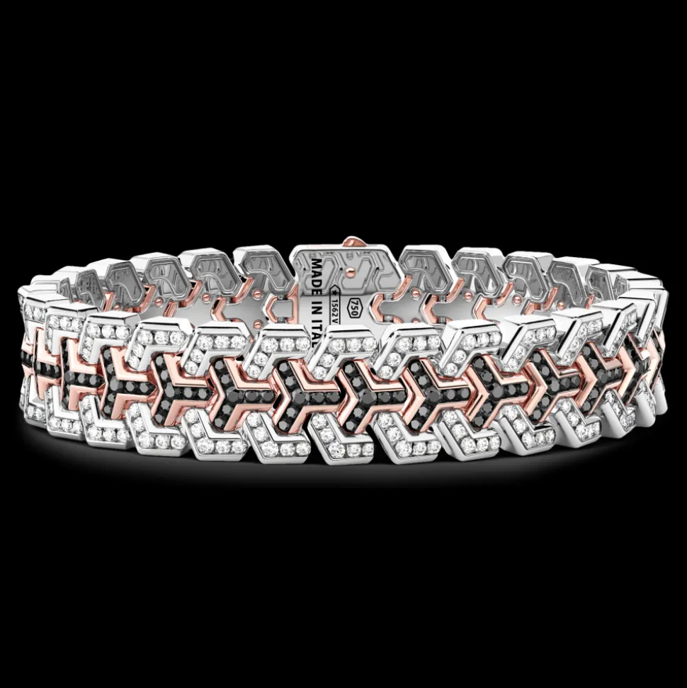 Bracciale Zancan in oro 18kt e diamanti.