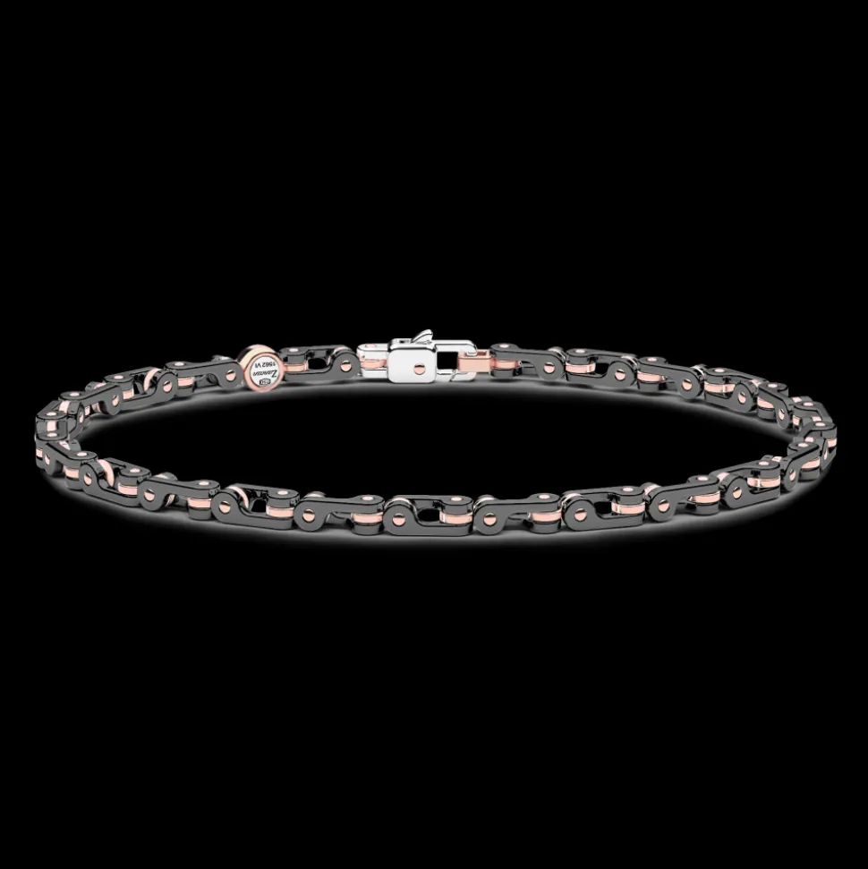 Bracciale Zancan in oro 18kt e ceramica nera.