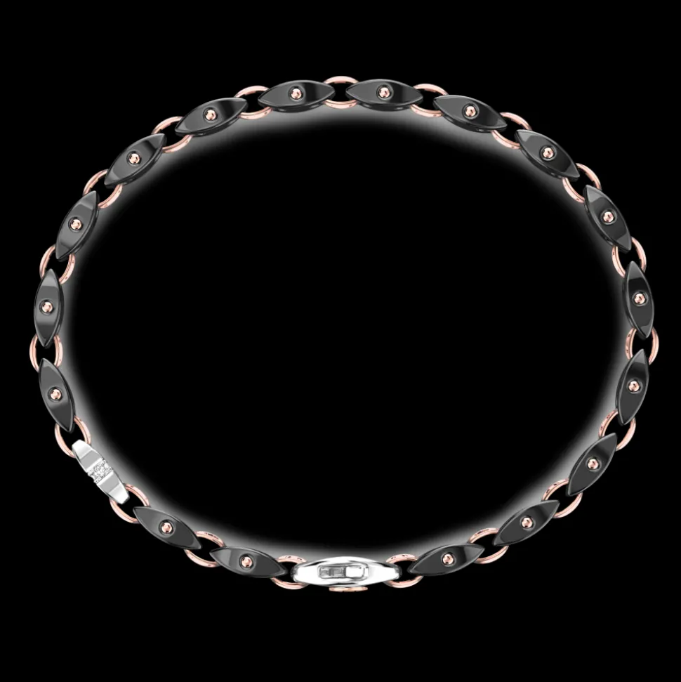 Bracciale Zancan in oro 18kt e ceramica nera.