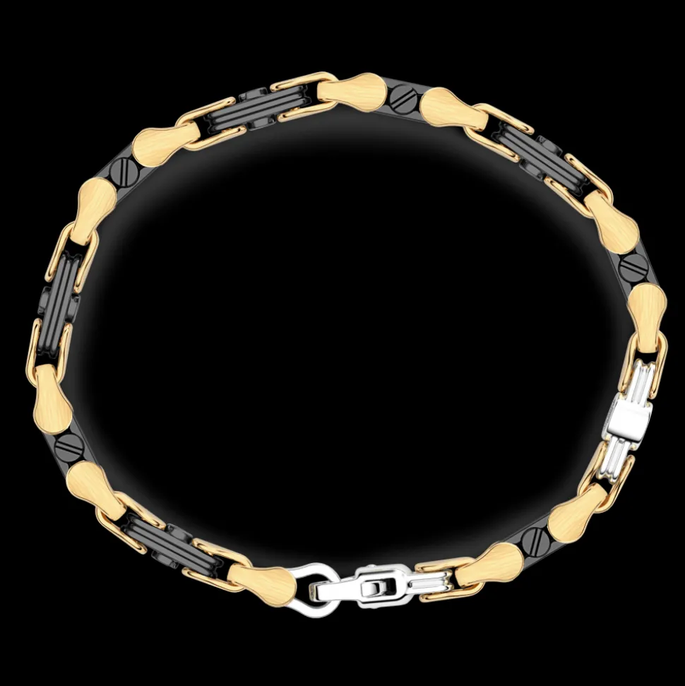 Bracciale Zancan in oro 18kt e ceramica nera.