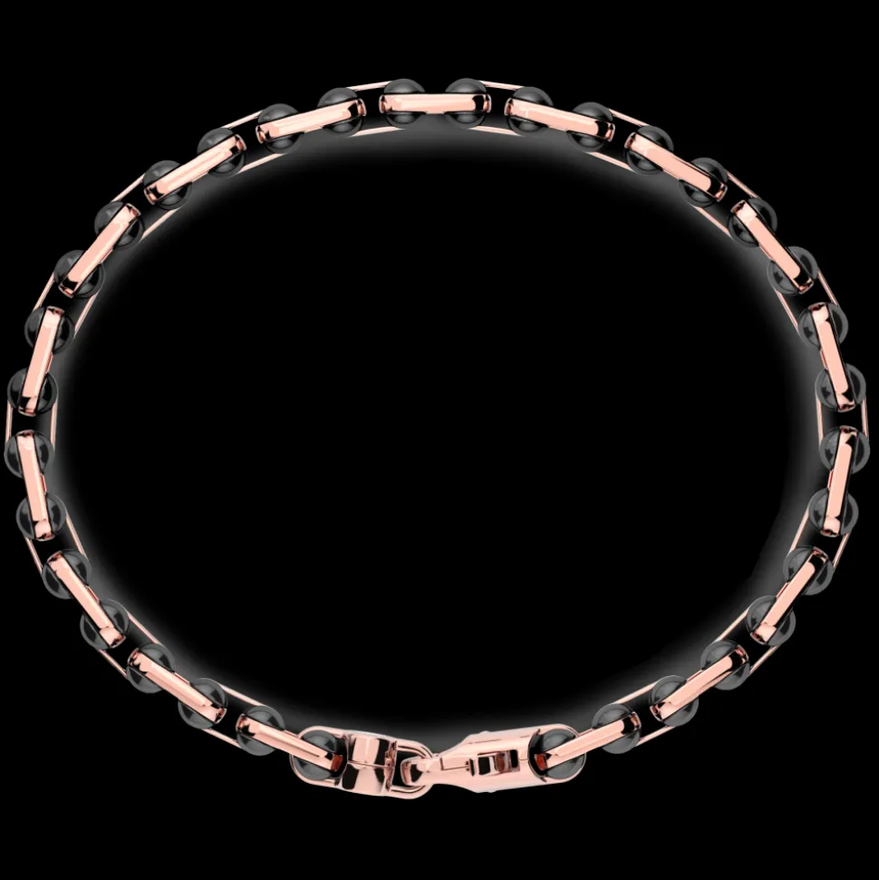 Bracciale Zancan in oro 18kt e ceramica nera.