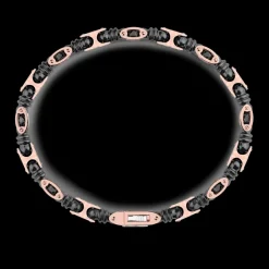 Bracciale Zancan in oro 18kt ceramica e diamanti.