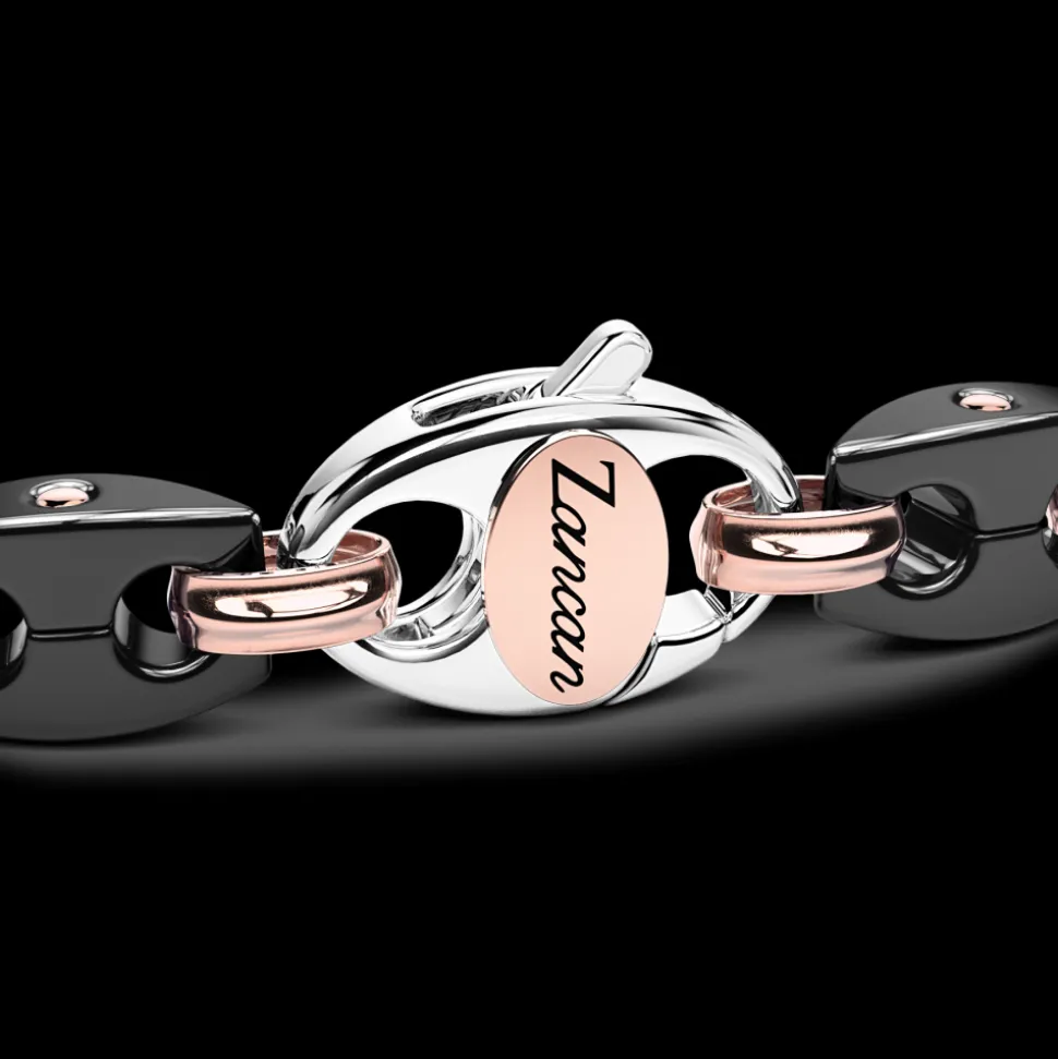 Bracciale Zancan in oro 18kt e ceramica nera.