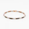 Bracciale  Zancan in oro rosa con diamanti.