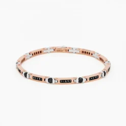 Bracciale Zancan in oro rosa con diamanti.