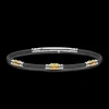 Bracciale Zancan in pelle naturale con elementi in argento.