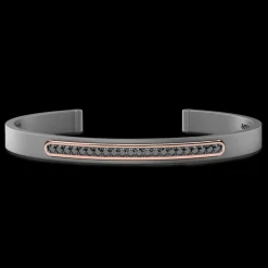 Bracciale Zancan in Titanio, Oro 18kt e Diamanti | Lusso Made in Italy