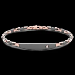 Bracciale Zancan in Titanio, Oro 18kt e Diamanti | Lusso Made in Italy