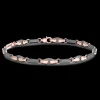 Bracciale Zancan in Titanio, Oro 18kt e Diamanti | Lusso Made in Italy