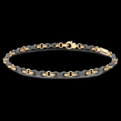 Bracciale Zancan in Titanio, Oro 18kt e Diamanti | Lusso Made in Italy