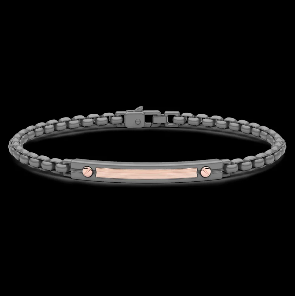 Bracciale Zancan in Titanio e Oro 18 kt