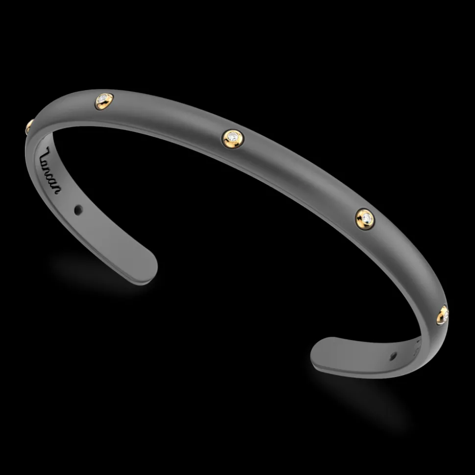 Bracciale Zancan in Titanio, Oro 18kt e Diamanti | Lusso Made in Italy