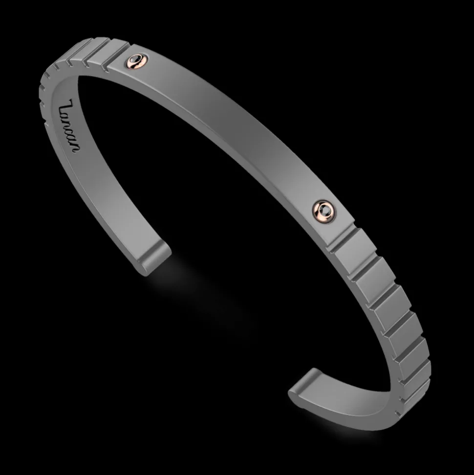 Bracciale Zancan in Titanio, Oro 18kt e Diamanti | Lusso Made in Italy