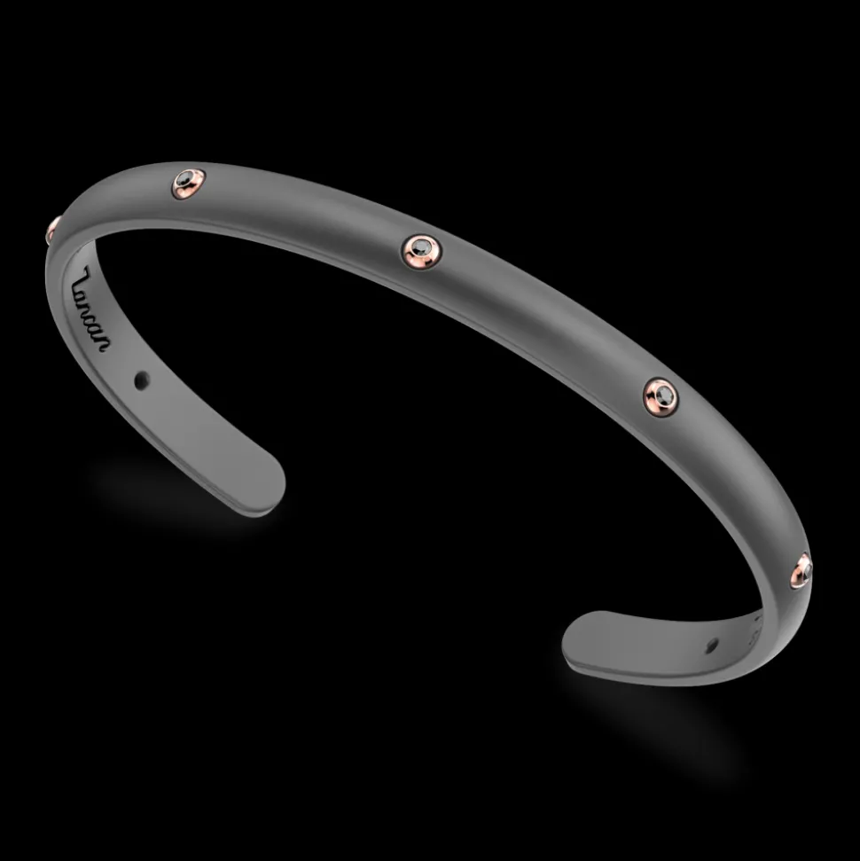 Bracciale Zancan in Titanio, Oro 18kt e Diamanti | Lusso Made in Italy