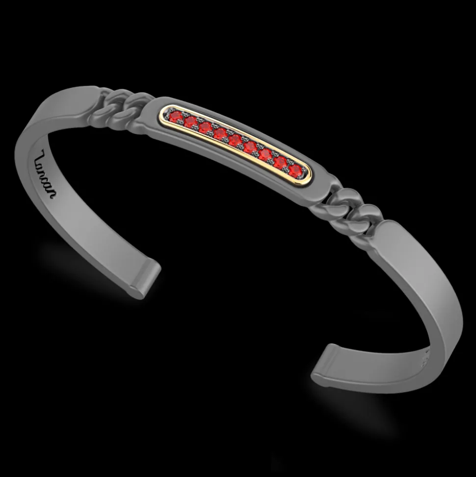Bracciale Zancan in Titanio, Oro 18kt e Pietre Preziose | Lusso Made in Italy