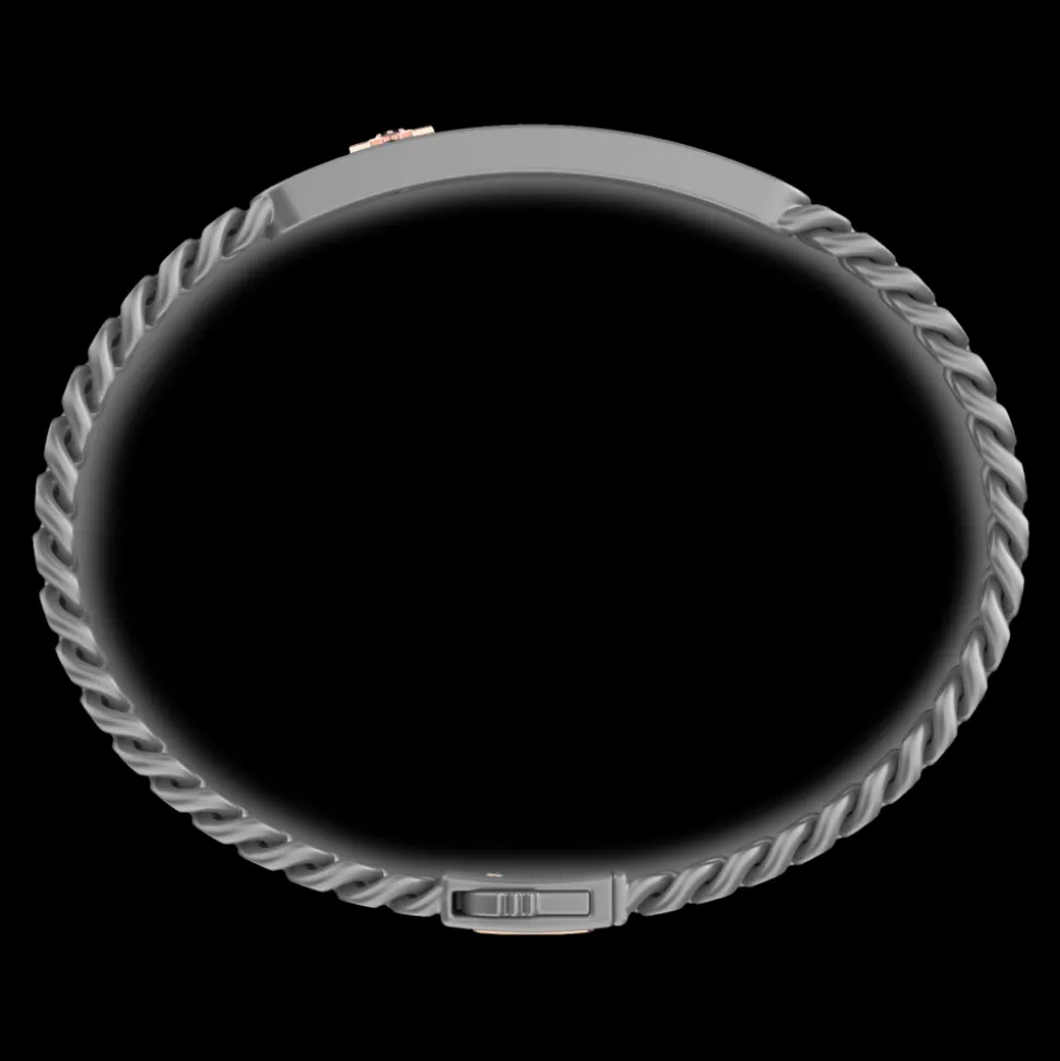 Bracciale Zancan in Titanio, Oro 18kt e Diamanti | Lusso Made in Italy