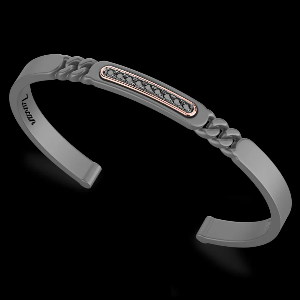 Bracciale Zancan in Titanio, Oro 18kt e Diamanti | Lusso Made in Italy