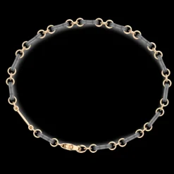 Bracciale Zancan in Titanio, Oro 18kt e Diamanti | Lusso Made in Italy