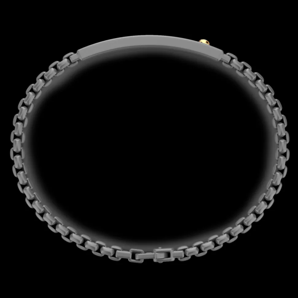 Bracciale Zancan in Titanio e Oro 18kt con Diamante.