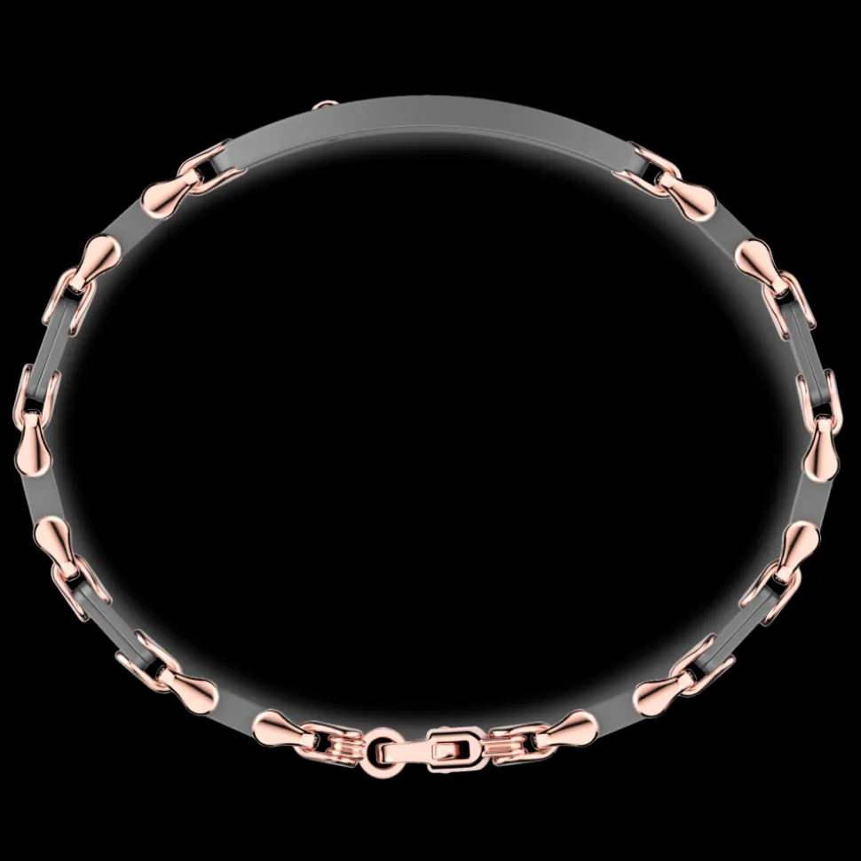Bracciale Zancan in Titanio, Oro 18kt e Diamanti | Lusso Made in Italy