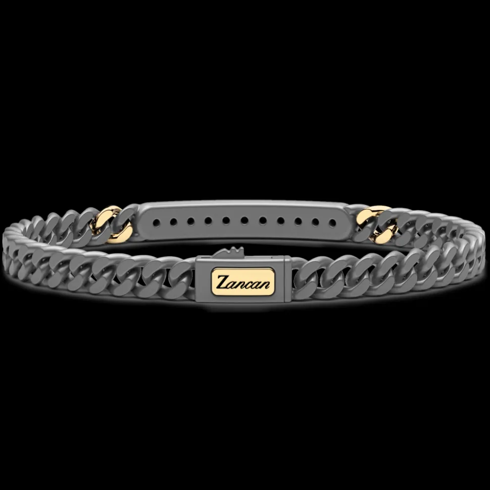 Bracciale Zancan in Titanio, Oro 18kt e Diamanti