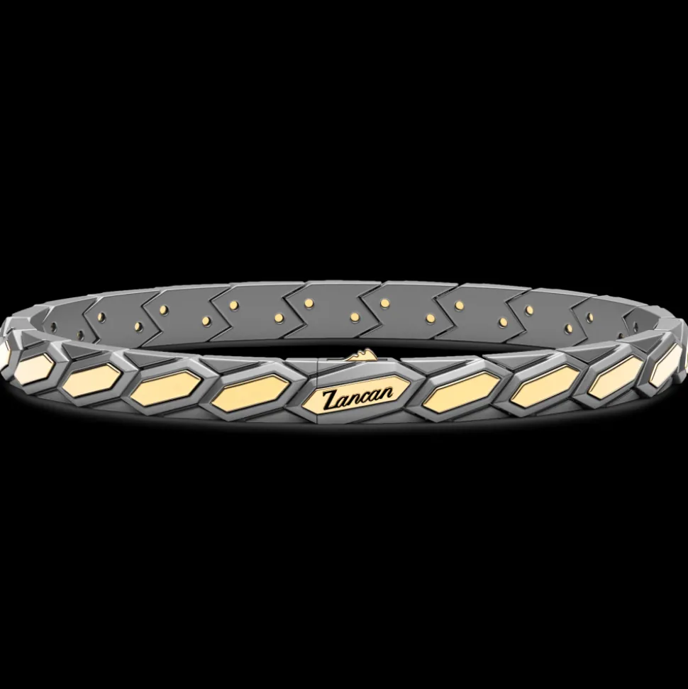 Bracciale Zancan in Titanio e Oro 18kt | Lusso Made in Italy