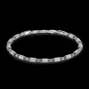 Bracciale Zancan morbido in argento a sfere ed elementi tubolari.