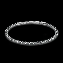 Bracciale Zancan morbido in argento a sfere.