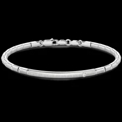 Bracciale Zancan semirigido in argento con zaffiro.