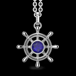 Collana con Lapis su pendente a timone