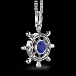 Collana con Lapis su pendente a timone
