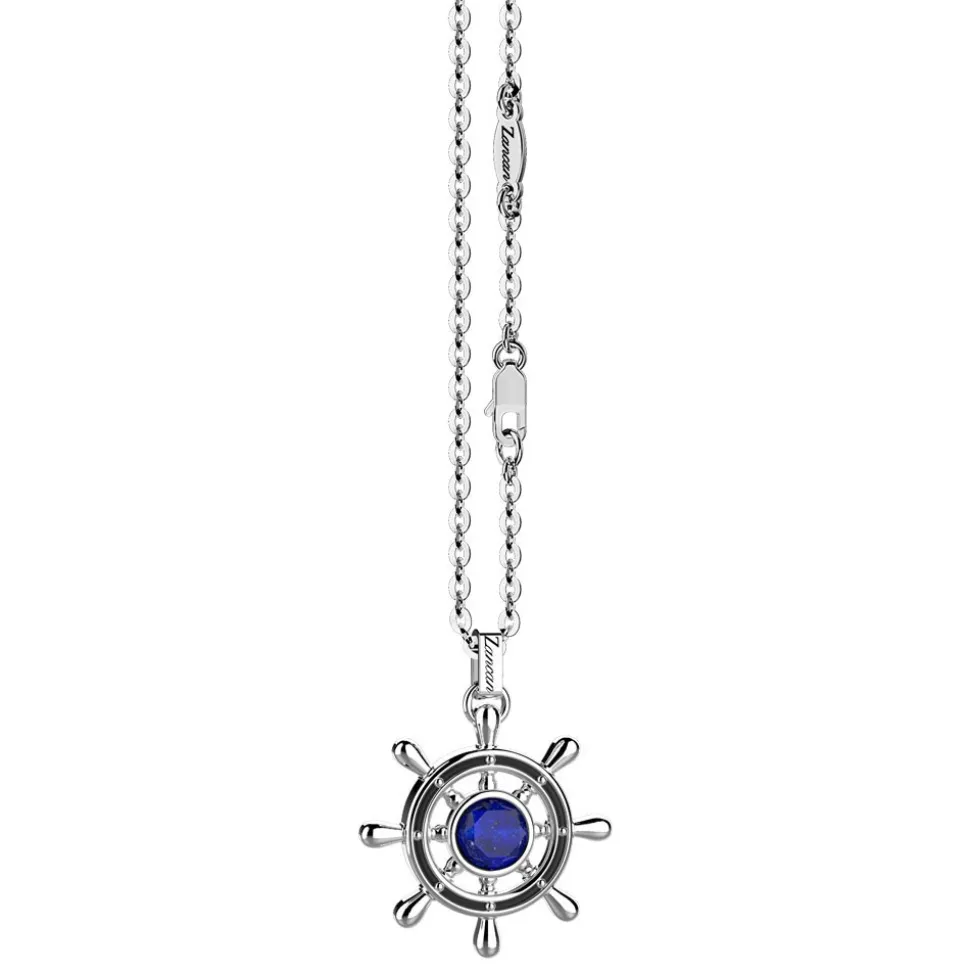 Collana con Lapis su pendente a timone