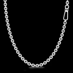 Collana solo maglia Zancan in argento e pietre nere.