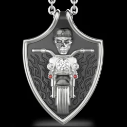 Collana Zancan biker in argento.