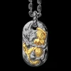 Collana Zancan in argento brunito con sirena.