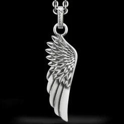Collana Zancan in argento con pendente ad ala.