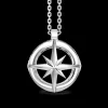 Collana Zancan in argento con pendete a rosa dei venti.
