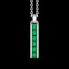 Collana Zancan in argento con pendente a stick.