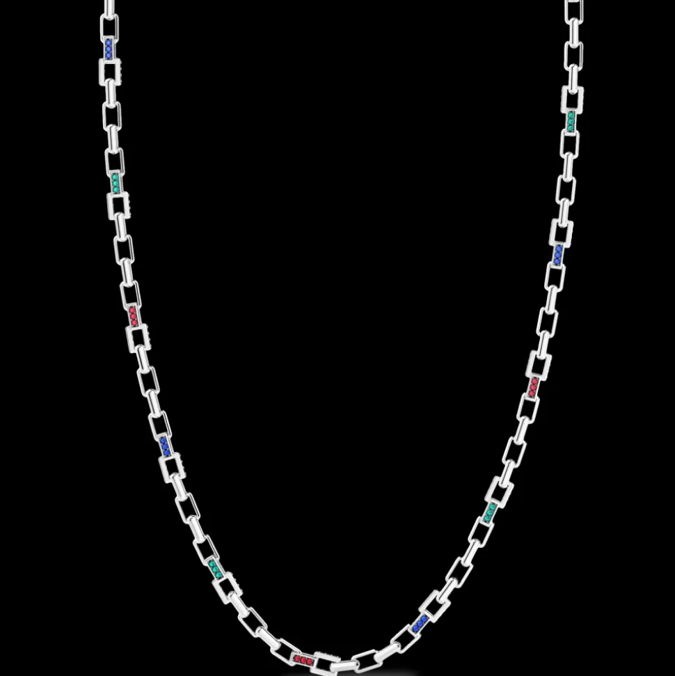 Collana Zancan in argento con pietre naturali