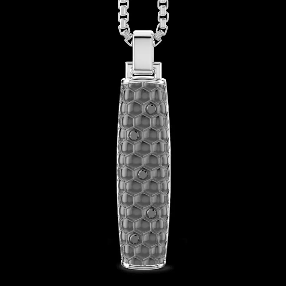 Collana Zancan in argento con pendente a stick.