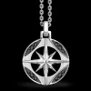 Collana Zancan in argento con pietre nere.