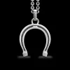 Collana Zancan in argento con pendente a ferro di cavallo.